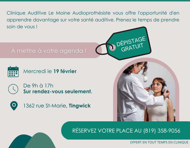 Dépistage auditif gratuit